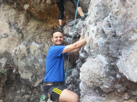 Rock climbing